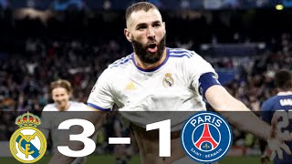 Real Madrid vs PSG 31 Luis Omar Tapia Remontada Histótica UCL 2022 [upl. by Erimahs229]