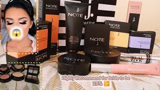 J NOTE cosmetics Reviews  OBSESSED 😱 Best for Bride to be [upl. by Shipley912]