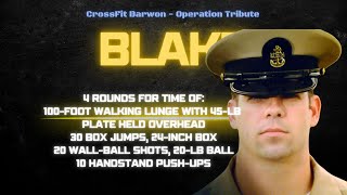 CrossFit Barwon  Blake Hero WOD  Operation Tribute Day 42 [upl. by Nrubua]