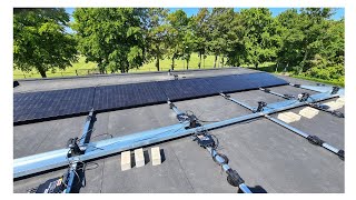 30 Zonnepanelen op een platdak oostwest met flatfix fusion en Apsystems monteren BackToSummer [upl. by Elacsap140]