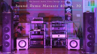 Marantz 40n Integrated Amplifier Sound Demo vs Marantz Model 30 integrated Amplifier TSAV [upl. by Schiro714]