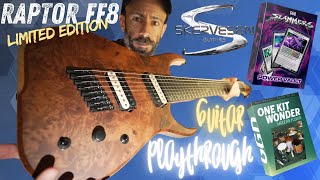 New Skervesen Raptor FF8 Ltd  GGD Modern Fusion  GGD Slammers Power Vault \ Guitar Playthrough [upl. by Nylarac]