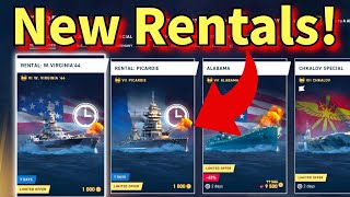 Two NEW ships available for rental  TRY THESE NOW wows [upl. by Deborath48]