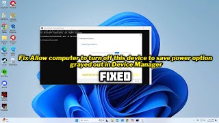 FIXED Allow computer to turn off this device to save power option grayed out in Device Manager [upl. by Epifano670]