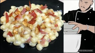 Gnocchetti con gorgonzola speck e noci😋 Primo piatto Cremoso e avvolgente [upl. by Aniretak]