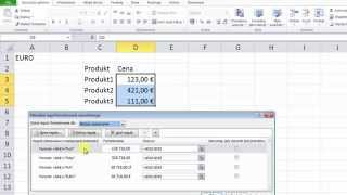 Excel  Zmiana waluty na podstawie listy rozwijanej  widzowie 41 [upl. by Htial]