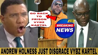 OMG Andrew Holness Call Vybz Kartel Criminal CMR Second Charge Everald Warmington Fire [upl. by Hsemin]