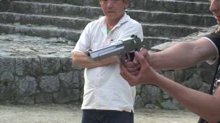 Desert eagle 50 cromada GBB Airsoft Brasil [upl. by Hendry]