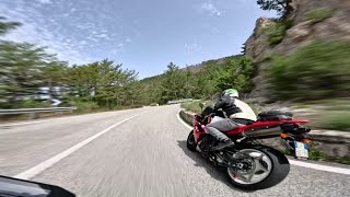 Passo delle Capannelle  strade da moto  Abruzzo  GoPro  Ktm Duke 890R [upl. by Saticilef]