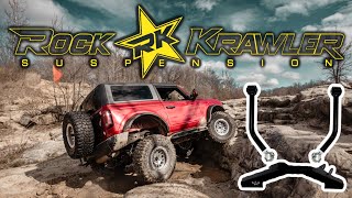 IS IT WORTH IT RockKrawlerSus ProX Triangulated 4Link Conversion for 6th Gen Bronco [upl. by Ennaitsirk]