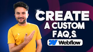 Create a custom accordion Using Webflow Interections webflow hindi urdu [upl. by Anahsohs]