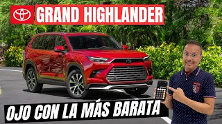 Toyota GRAND HIGHLANDER 2024 Saca tu calculadora primero [upl. by Mailli]