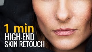 HighEnd Skin Softening in 1 Minute or Less in Photoshop [upl. by Alim]