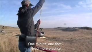 Firing the 1853 58 calibre Enfield rifle [upl. by Lilas]