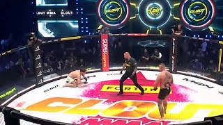 CLOUT MMA 3 Natan Marcoń VS Denis Załęcki Cała walka  Awantura [upl. by Arnuad]