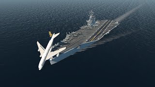 Big Planes Landing on an Aircraft Carrier XP11 [upl. by Johnath]