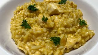 ARROZ meloso AL CURRY con pollo en MONSIEUR CUISINE SMART [upl. by Llerref]