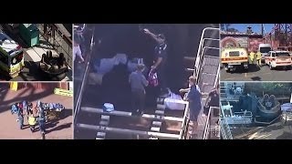 Tragedy at Australian theme park as four people are CRUSHED to death on Thunder River Rapids [upl. by Gae]