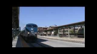 Amtrak California Zephyr 6 Arrives At and Departs the New Sacramento Station 92912 [upl. by Enomas415]