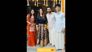 Actor surya and jothika diwali celebration 💥 lovely family😍trending surya jothika family diwali [upl. by Jordanson]