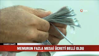 Memurun fazla mesai ücreti belli oldu [upl. by Nayb]