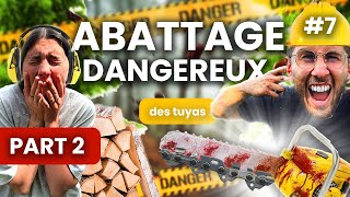 ABATTAGE DANGEREUX PARTIE 2  On continue le défi  🌳 7 [upl. by Clapper]