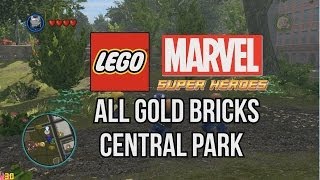 All Gold Bricks  Central Park  LEGO Marvel Super Heroes [upl. by Latisha]