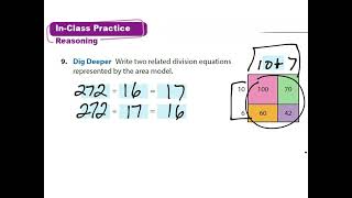 56 Use Partial Quotients to Divide by Two Digit Numbers [upl. by Aynam818]