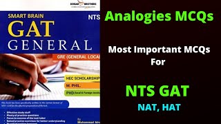 Analogies MCQs For NTS GAT  Types of Relationships In Analogies MCQs  NTS GAT NAT HAT HEC Test [upl. by Martella]