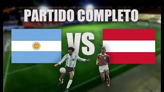 AUSTRIA 1 ARGENTINA 5 Amistoso 1980 Partido completo [upl. by Adile821]