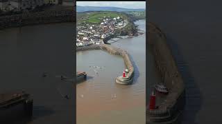 Doniford to Watchet Somerset Vibe England drone dronevideo travel watchet steamrailway nature [upl. by Madonna]