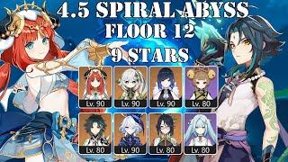 Nilou Bloom amp Hypercarry Xiao  45 Spiral Abyss  Floor 12 9 stars [upl. by Richard491]