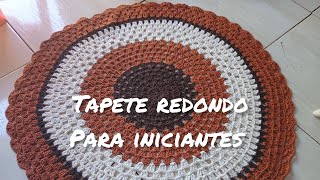 Tapete redondo para iniciantes passo a passoRound mat for beginners step by step Parte 66 [upl. by Asoral]