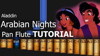 Aladdin  Arabian Nights Pan Flute TUTORIAL [upl. by Gnohc]