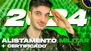 ✅ COMO FAZER O ALISTAMENTO MILITAR  CERTIFICADO EM 2024 [upl. by Llertal]