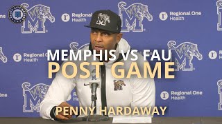 Memphis vs FAU Post Game Penny Hardaway [upl. by Esilahs]