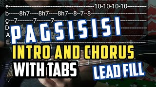 Bandang Lapis  Pagsisisi IntroChorus Guitar Tab Tutorial [upl. by Hewitt556]