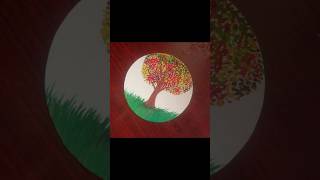 Easy step to make beautiful tree 🌲 painting song watercolorpainting arts shorts [upl. by Maya]