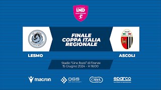 FINALE COPPA ITALIA REGIONALE FEMMINILE  LESMOASCOLI [upl. by Avi]