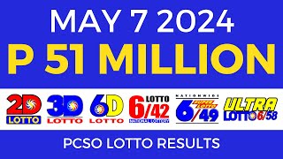 Lotto Result Today 9pm May 7 2024  Complete Details [upl. by Maher]