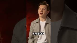 Tom Holland Pretends To Be British tomholland spiderman shots [upl. by Silas]