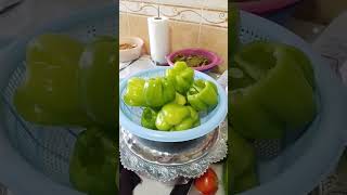 Yaprak sarma biber dolma 🍲 dolmatarifi dolmabiber yapraksarması yapraksarma youtubeshorts [upl. by Dremann]