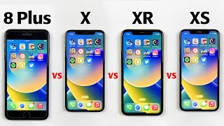 iPhone 8 Plus vs X vs XR vs XS SPEED TEST in 2022  2023  Which Should You Buy Now [upl. by Aisak]