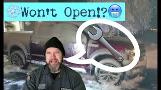 Ford F series DOORS FROZEN Won’t OPEN The Froze Door Latches FIX [upl. by Callum301]