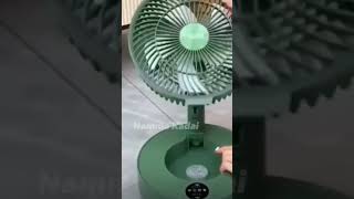 Foldable Fan Foldaway Oscillating with Remote ControlRechargeable Battery Operated Standing Fan 🔥😎 [upl. by Llirrehs]