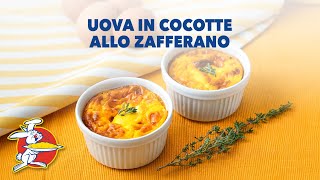 Uova in cocotte allo zafferano [upl. by Ahsatniuq]