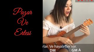 Pazar ve ertesi Ukulele Dersi ðŸš´â€â™€ï¸Son feci bisiklet [upl. by Stan931]