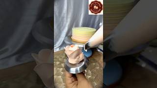 How to make whipped cream Rose for Cake  Whipped Cream Roses shorts [upl. by Normac]