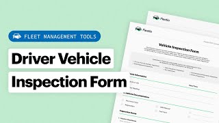 Creating a Driver Vehicle Inspection Form w Free Template  Fleet Management Tools [upl. by Elem]