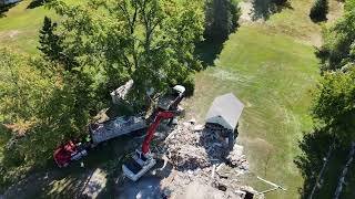 House Demolition Somersworth NH 2 of 2 [upl. by Alfonse304]